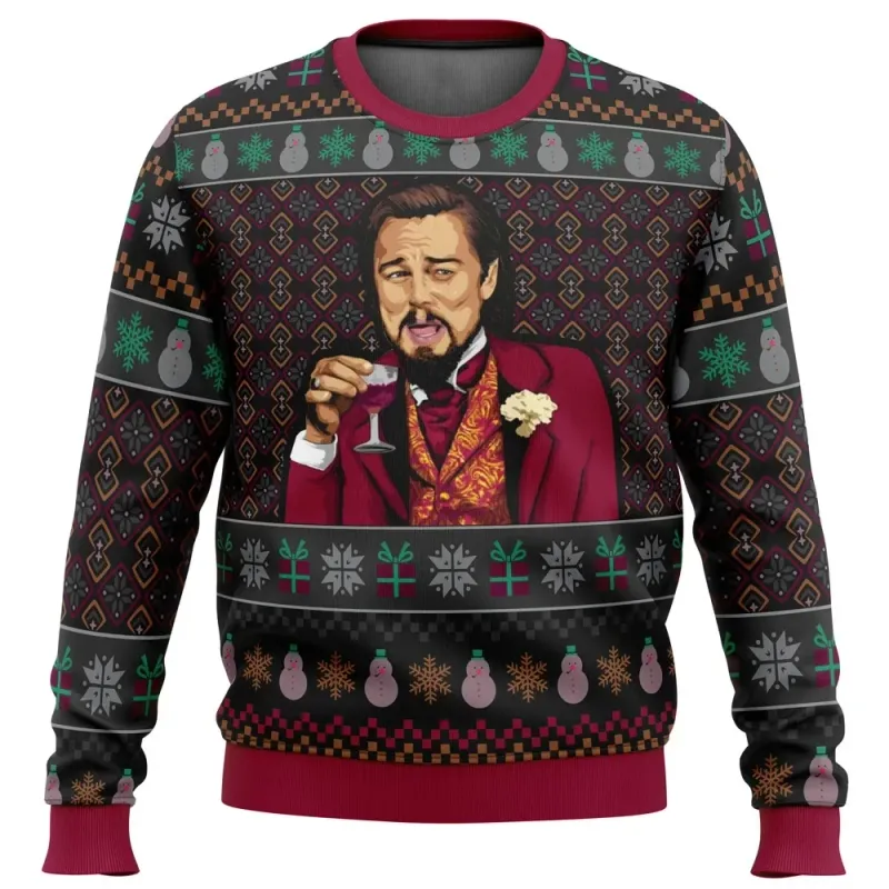 Leo DiCaprio Meme Ugly Christmas Sweater 5