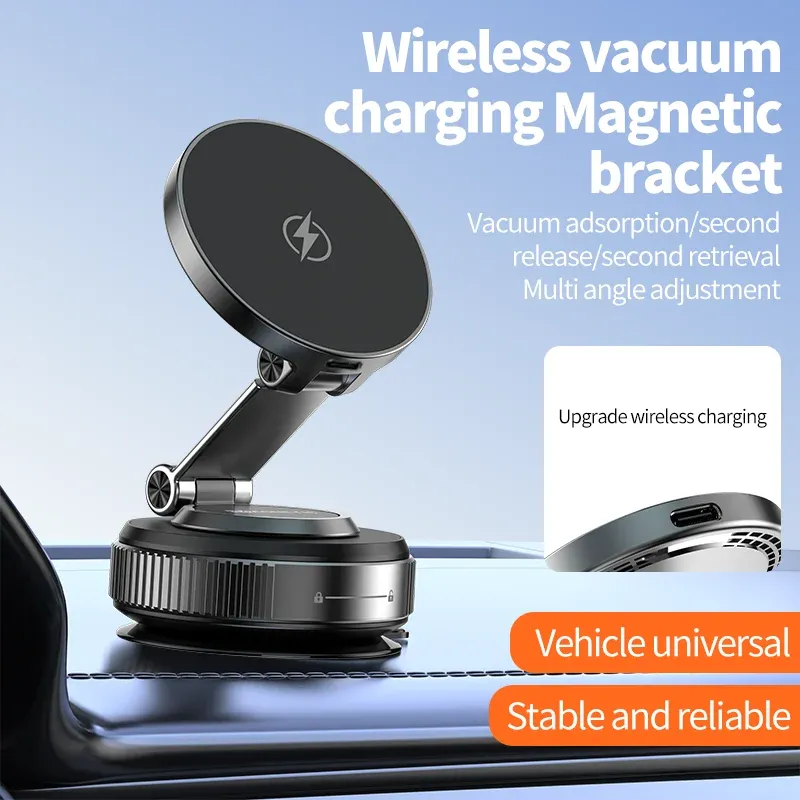 Magnetic Wireless Car Charger Holder for iPhone 6