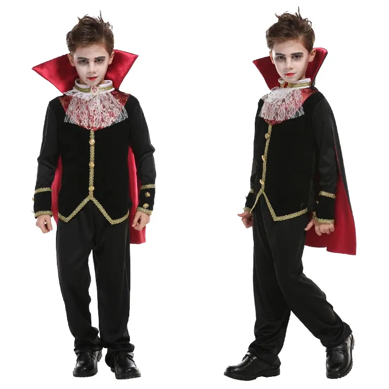 Kids Dark Vampire Count Cosplay Set 2