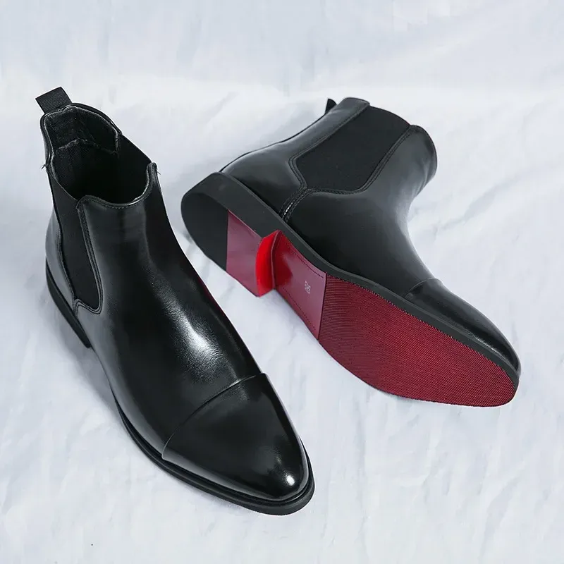 Men's Red Sole Chelsea Boots 1