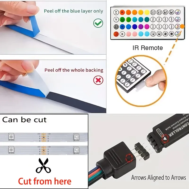 RGB LED Strip Lights with APP & Music Sync 5