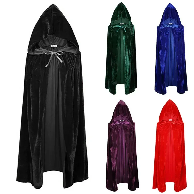 Gothic Velvet Hooded Halloween Cloak 1
