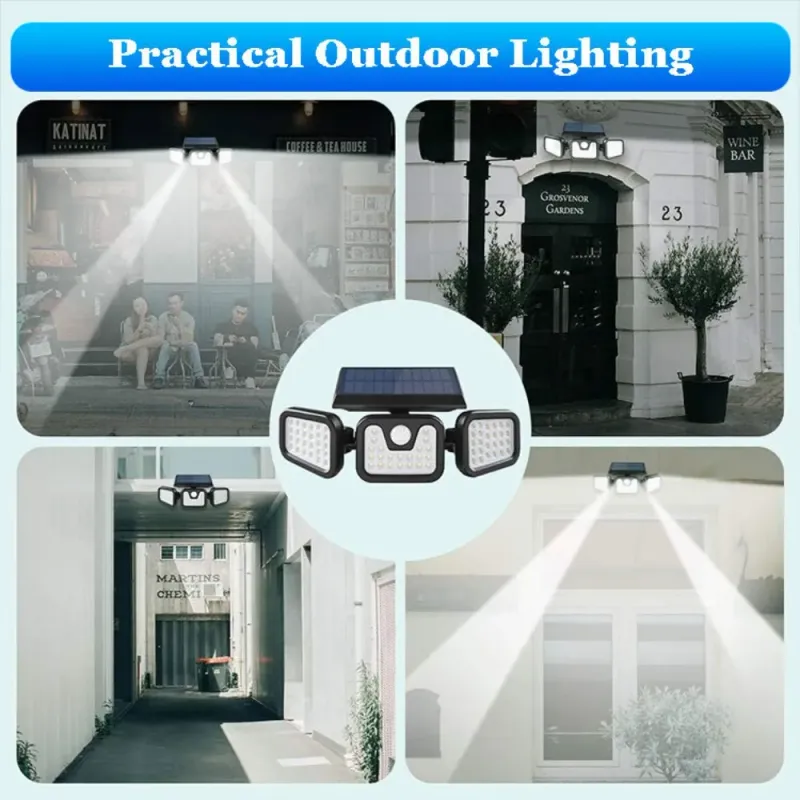 74 LED Solar Motion Sensor Security Light 5