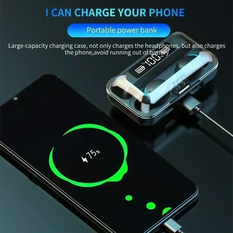 9D Stereo High Bass Bluetooth Earbuds 3