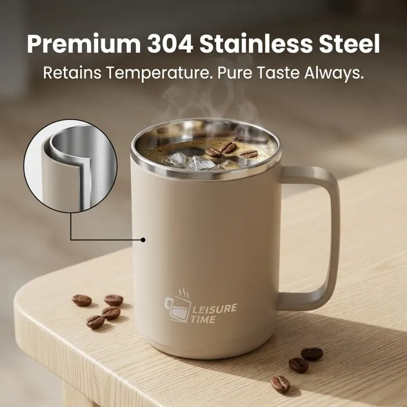 Thermal Coffee Mug with Handle 6