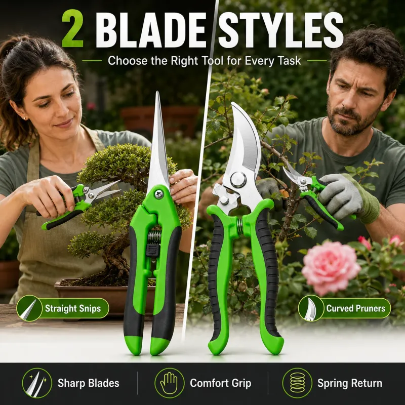 2Pcs Pruning Shears Set Stainless Steel 4