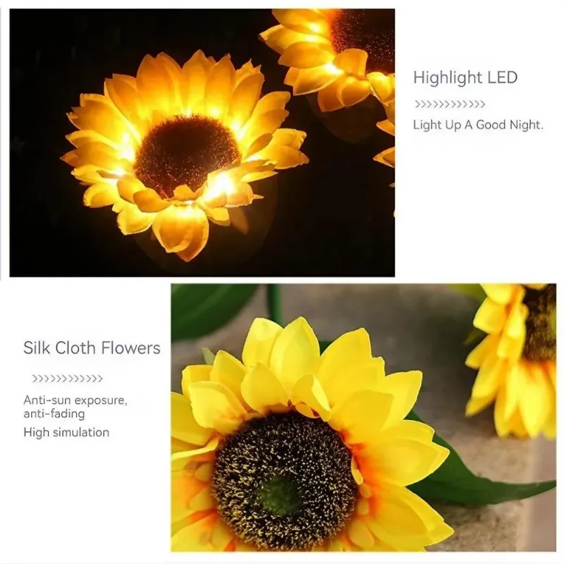 Solar Sunflower Garden Lights 4