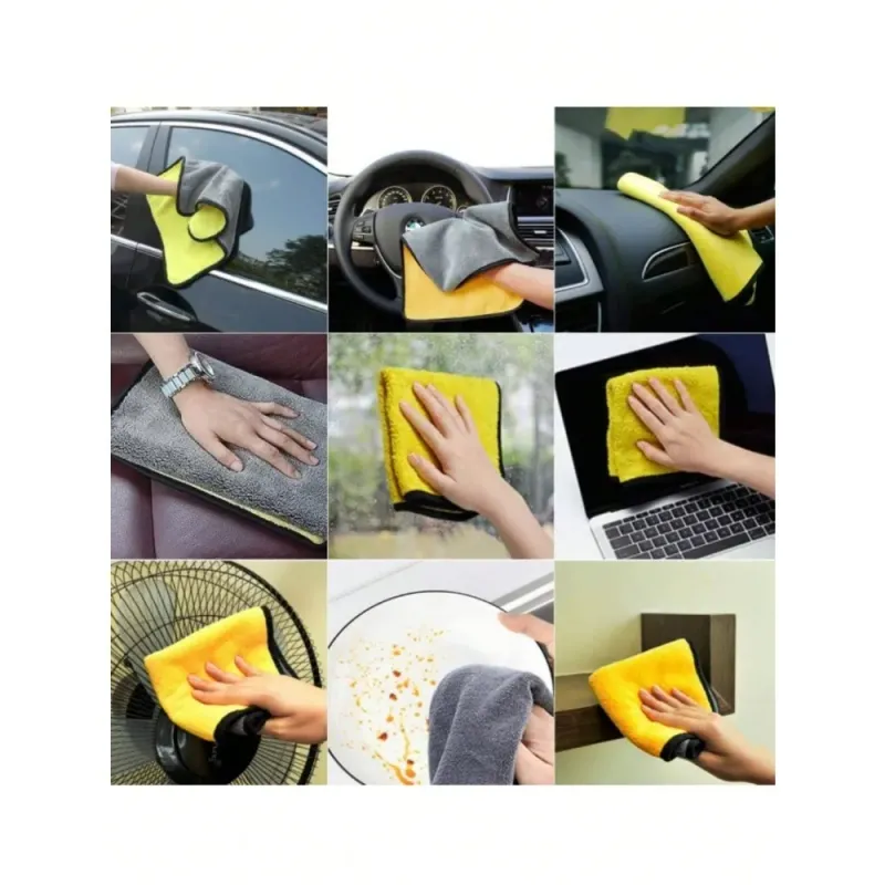 Microfiber Car Cleaning Towels Pack 5