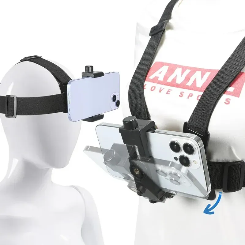 2-in-1 Chest & Head Strap Phone Mount 1