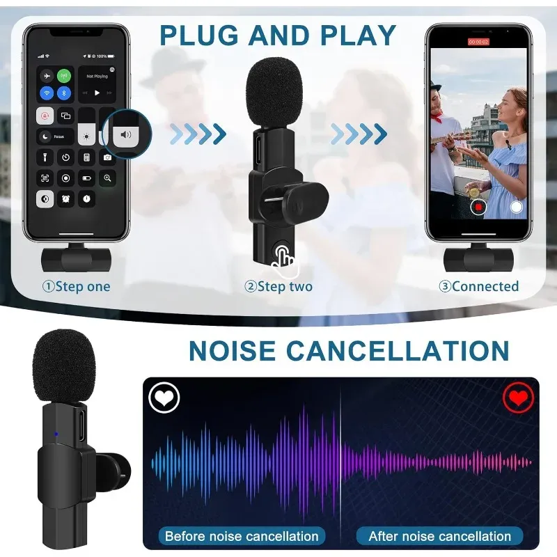 Wireless Lavalier Mic for iPhone & iPad 5