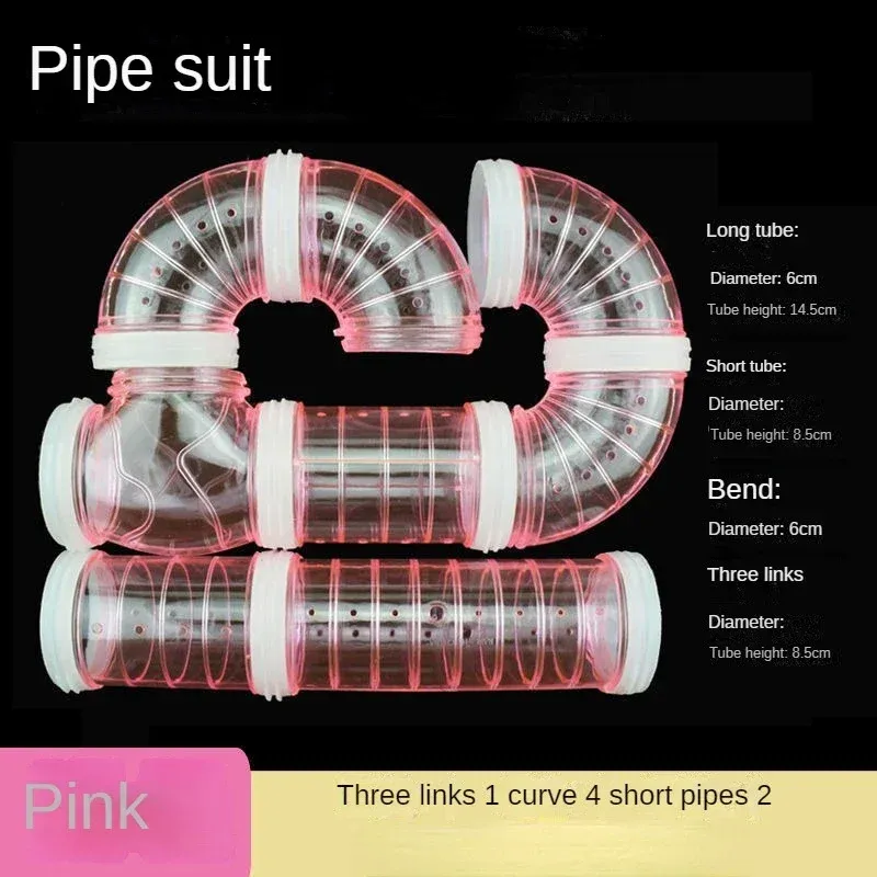 Hamster Maze Tunnel Tube Set 4