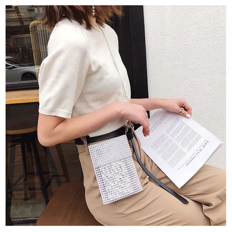 2025 Korean-Style Diamond Mini Chain Purse 4