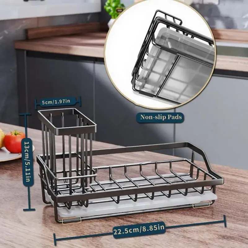 Stainless Steel Sink Sponge Holder 3