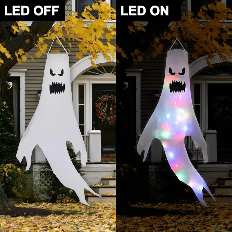 LED Hanging Ghost Halloween Decor 4