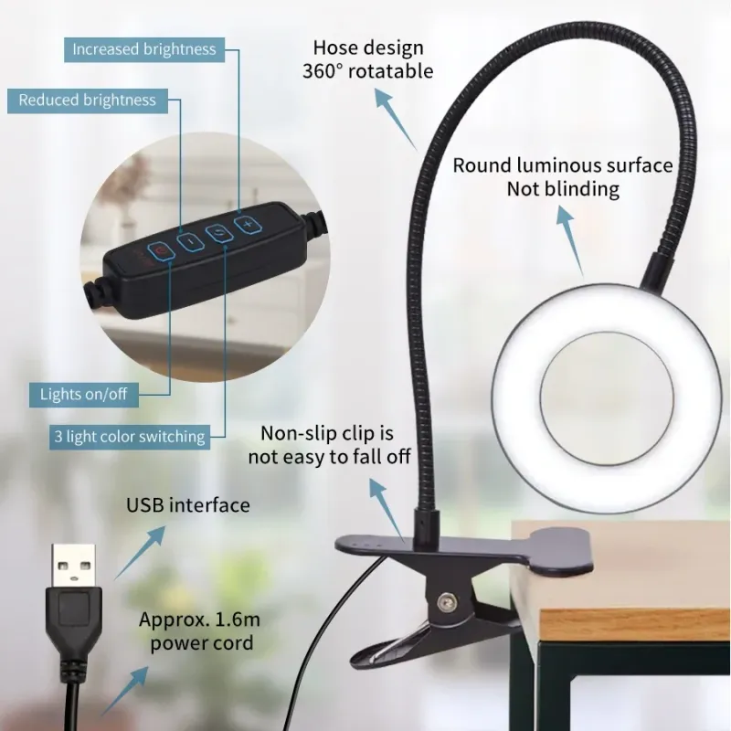 48 LED Clip-On USB Desk Lamp 4