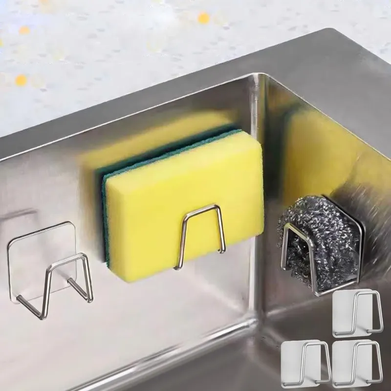 Stainless Steel Sponge Holder Set 4