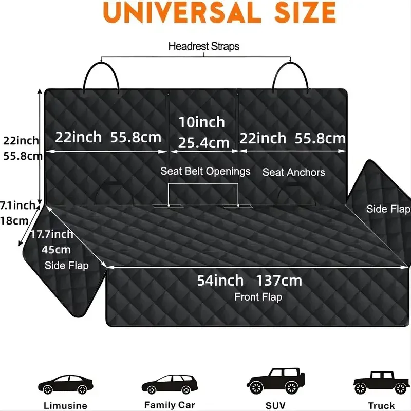 Waterproof Dog Car Seat Cover Hammock 6