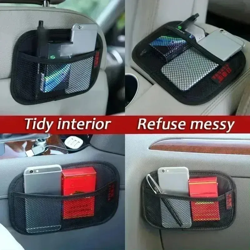 Car Seat Back Organizer Mesh Pocket 3