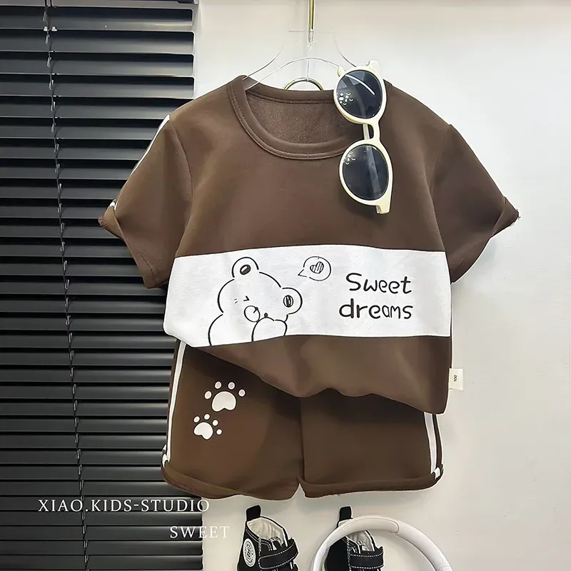 Kids Striped T-Shirt & Shorts Set 2