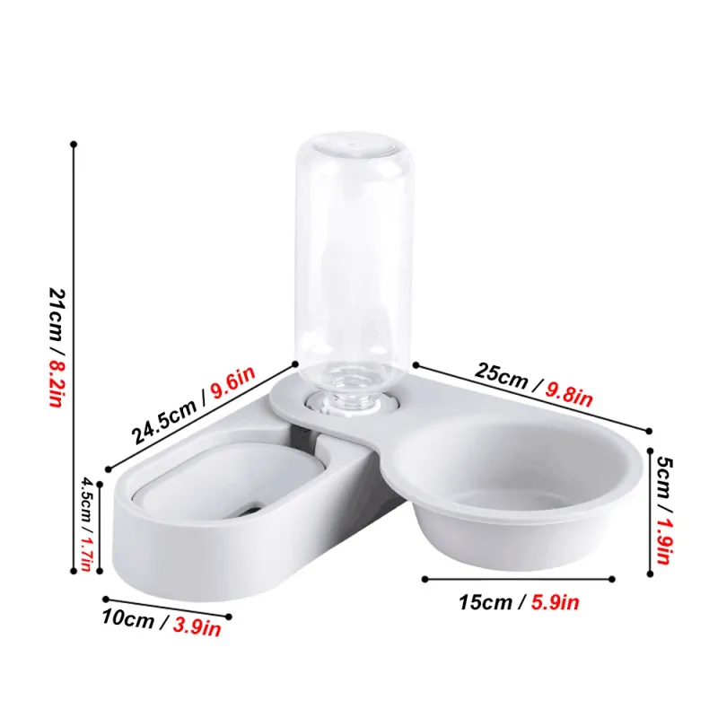 Small Pet Auto Feeder Food Bowl 3