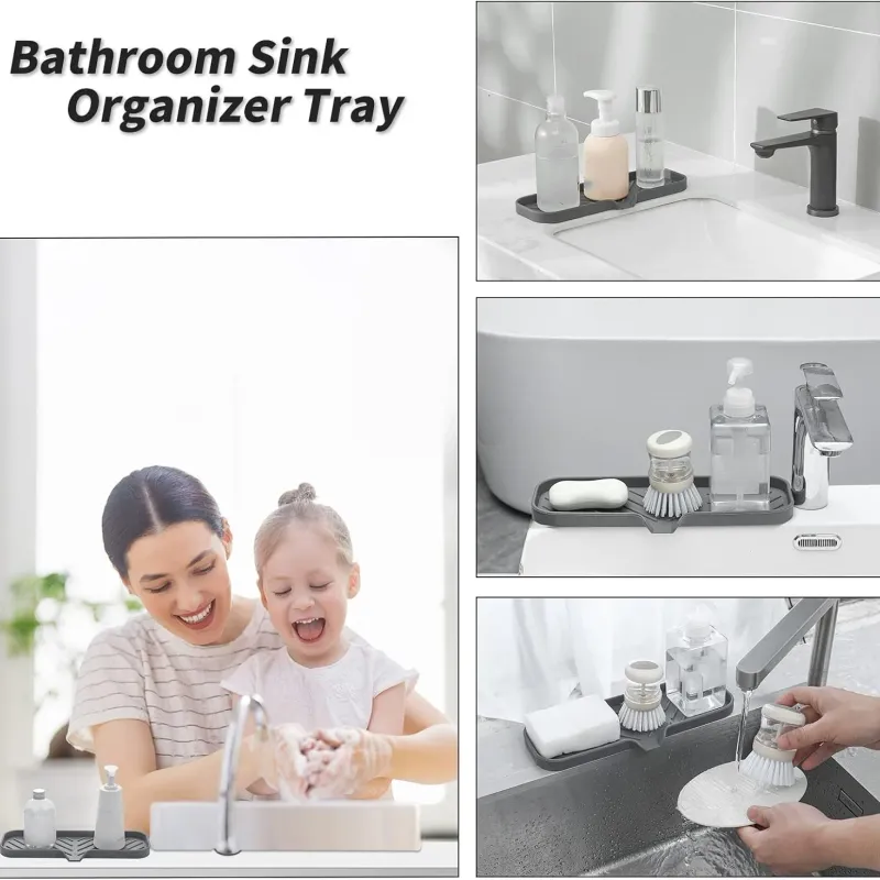 Silicone Soap Dish with Drain Spout 4