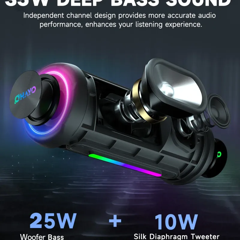 OHAYO 35W Waterproof Bluetooth Speaker 5