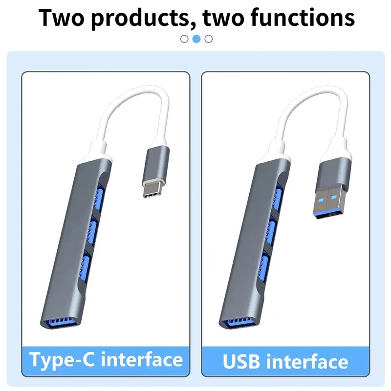 4-Port USB C Hub with OTG 6