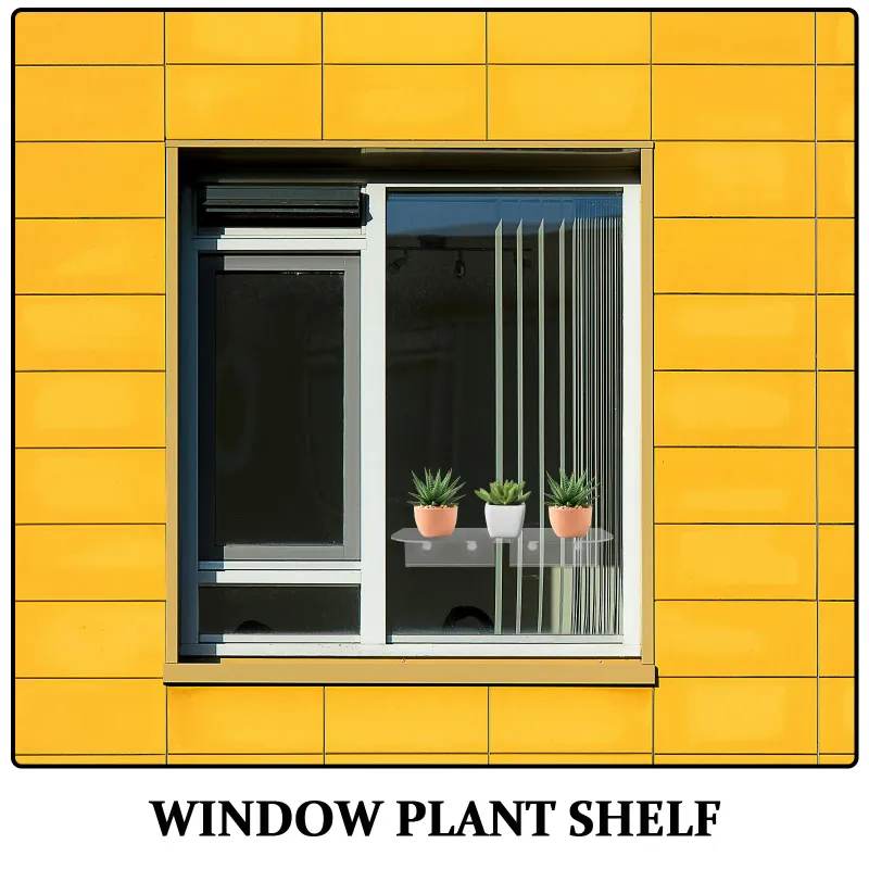 Acrylic Window Plant Shelf 5