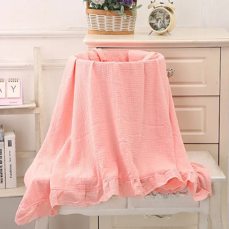 Organic Cotton Muslin Swaddle Blanket 4