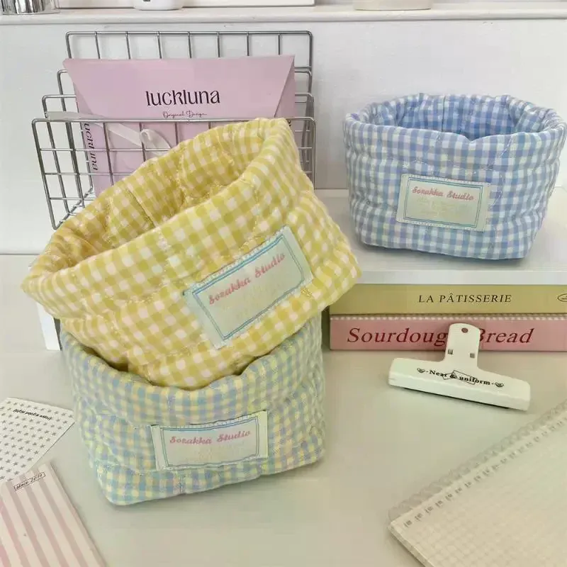 Striped Fabric Storage Basket 2
