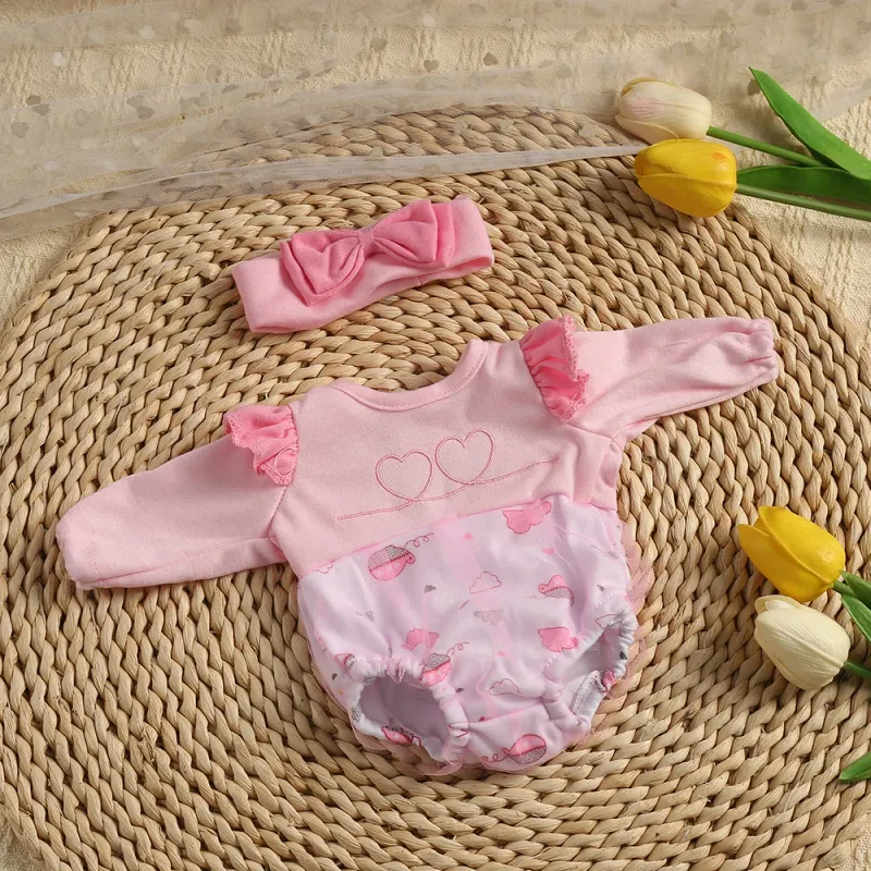 Cute Doll Jumpsuit Set for 16" Baby Dolls 2