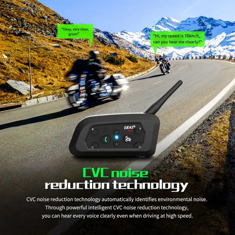 EJEAS V6 PRO+ Motorcycle Bluetooth Intercom 3