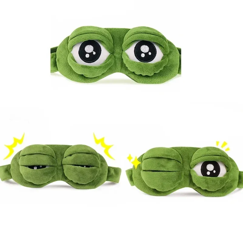 3D Frog Cartoon Sleep Mask 3