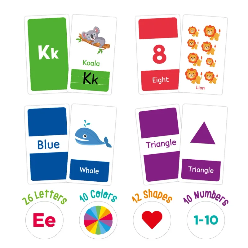 58PCS ABC Alphabet Flashcards Set 3