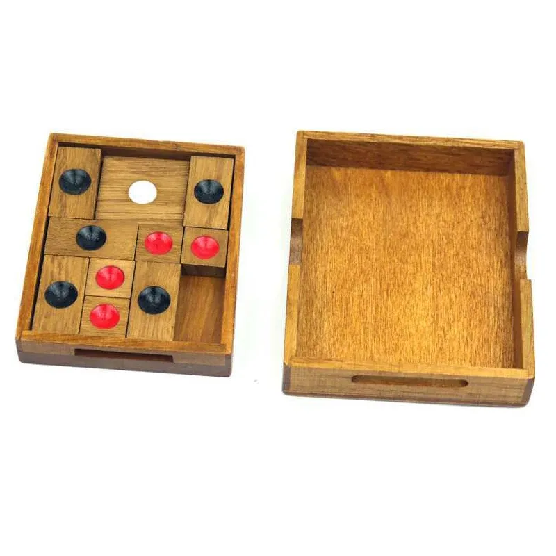 Huarong Dao Wooden Brain Teaser Puzzle 6