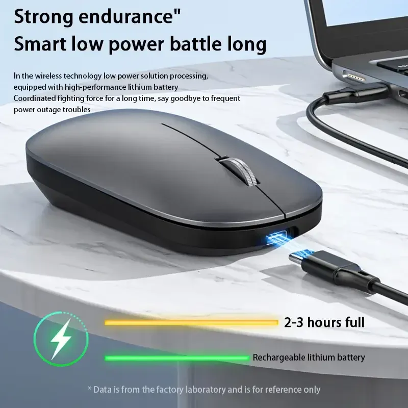 Silent Wireless Mouse with Type-C Charging 2