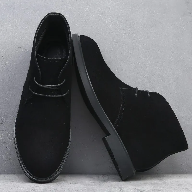Men's Suede Pointed Chelsea Boots 5