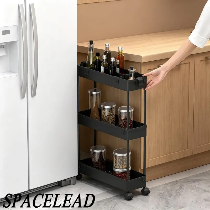 SPACELEAD Slim 3-Tier Rolling Cart 6
