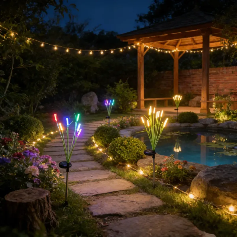 Solar Reed Bubble Stake Lights 2
