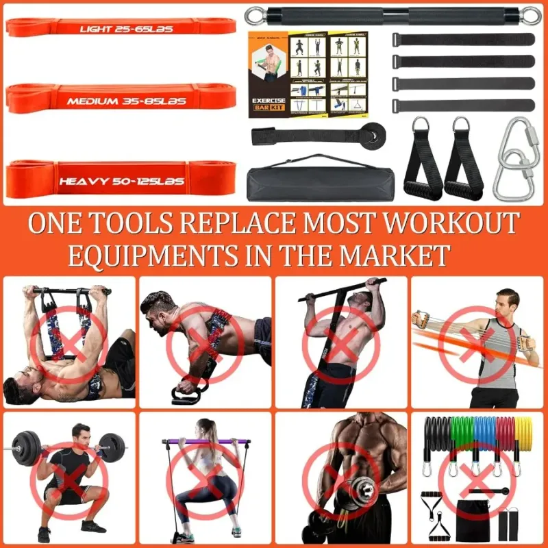 Compact 23" Resistance Bar Set - 500LBS 4