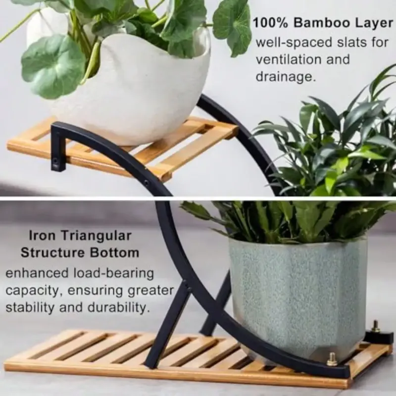 Bamboo 4-Tier Plant Stand 4