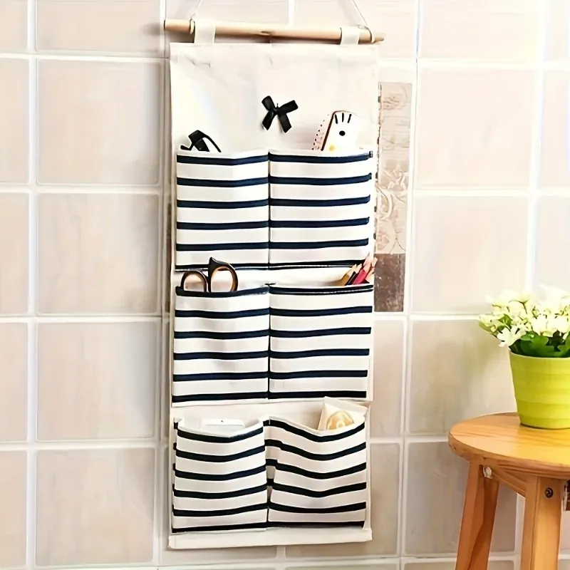 Linen Multi-Pocket Hanging Organizer 2
