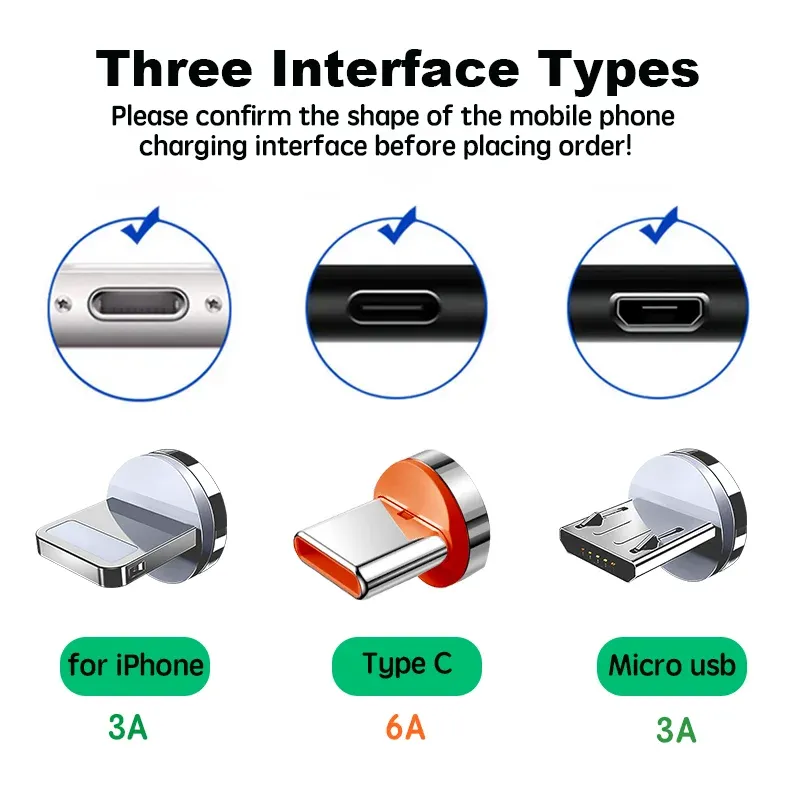 NNBILI 6A Magnetic USB-C Charging Plug 4