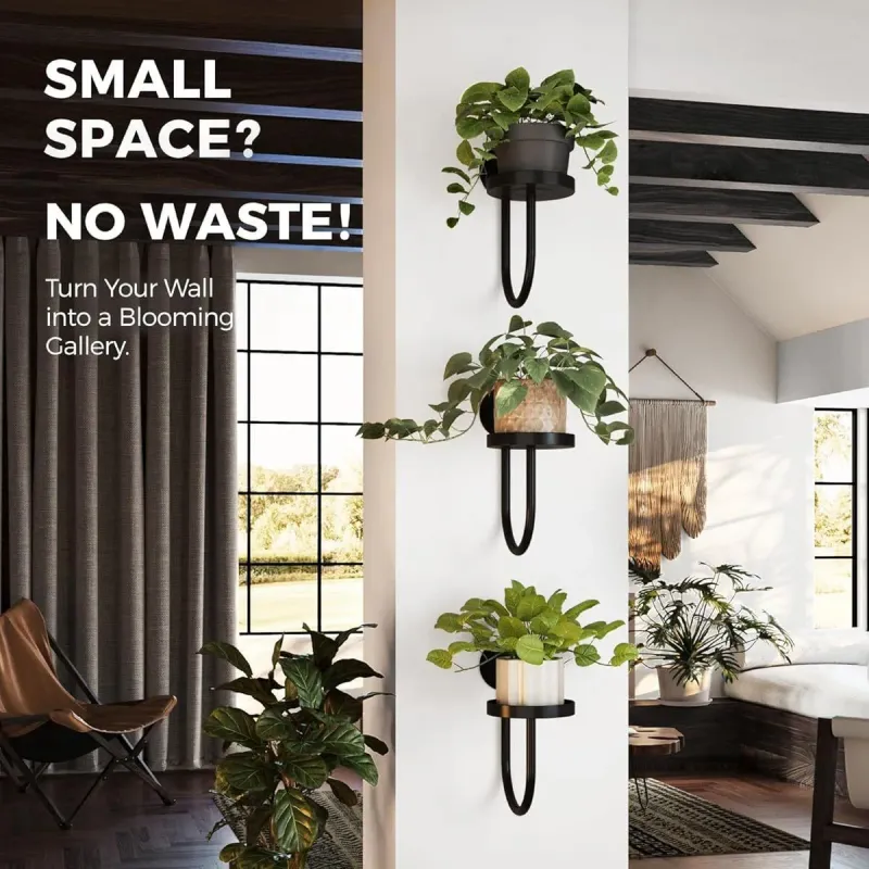 Iron Wall Plant Holder Shelf 4