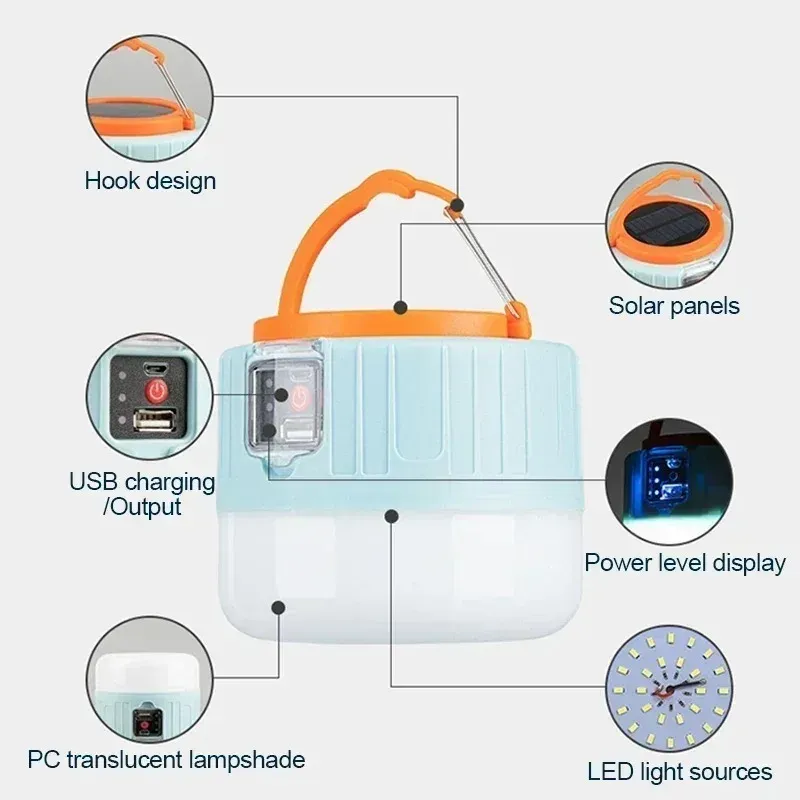 Solar Camping Light Power Bank 6