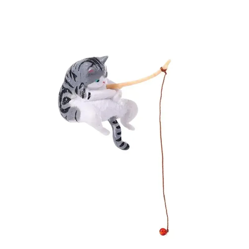 Mini Fishing Cat Aquarium Ornament 6