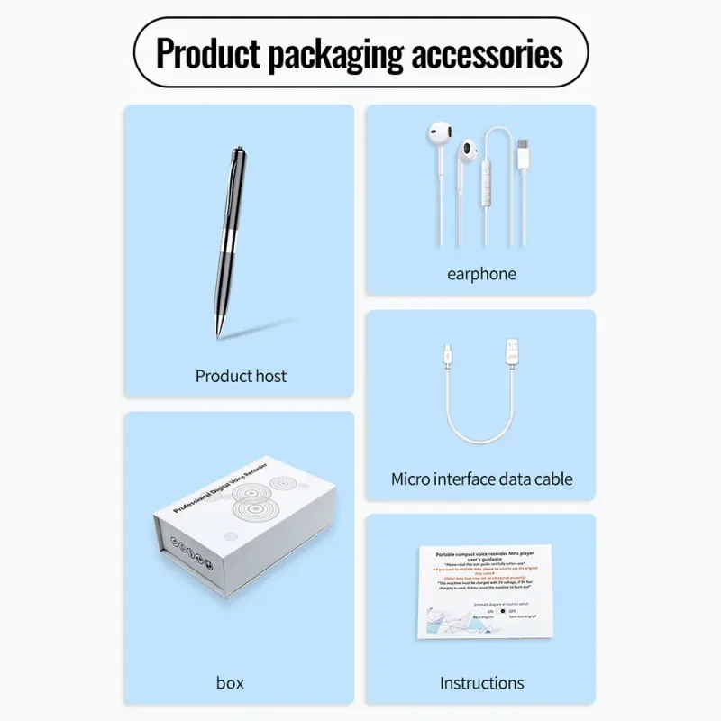 Mini Recording Pen Voice Recorder 2