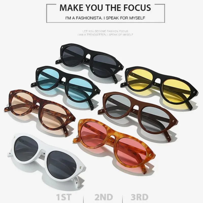 Cat Eye Retro Sunglasses Women Y2K 6