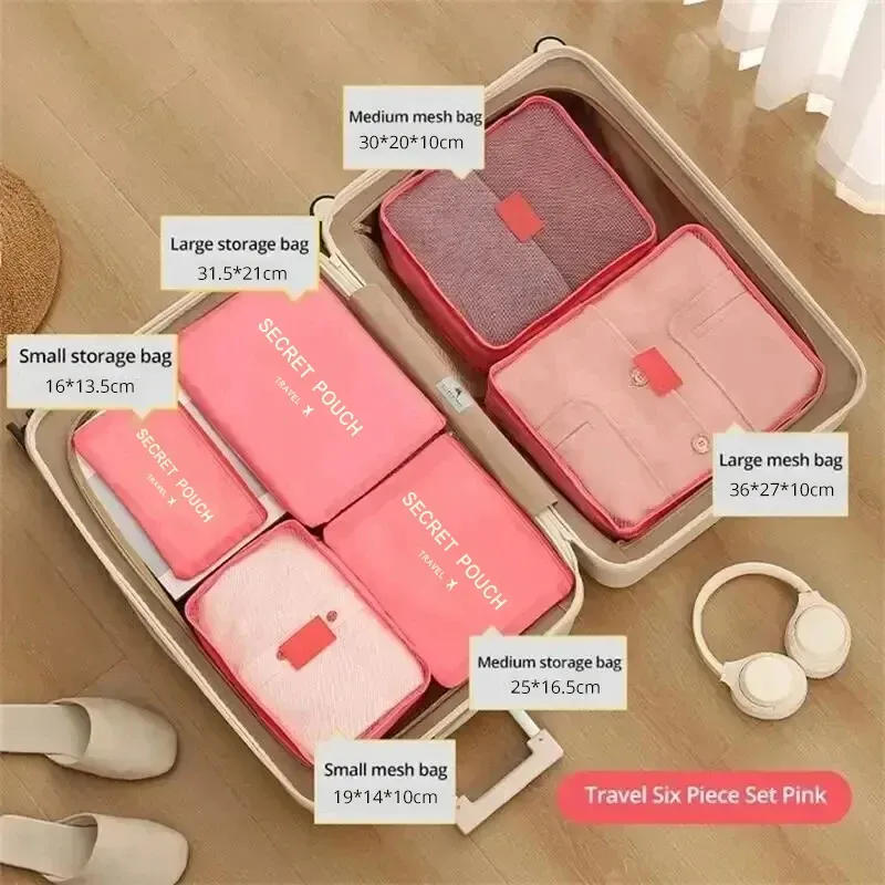 6pcs Travel Packing Cube Set 6