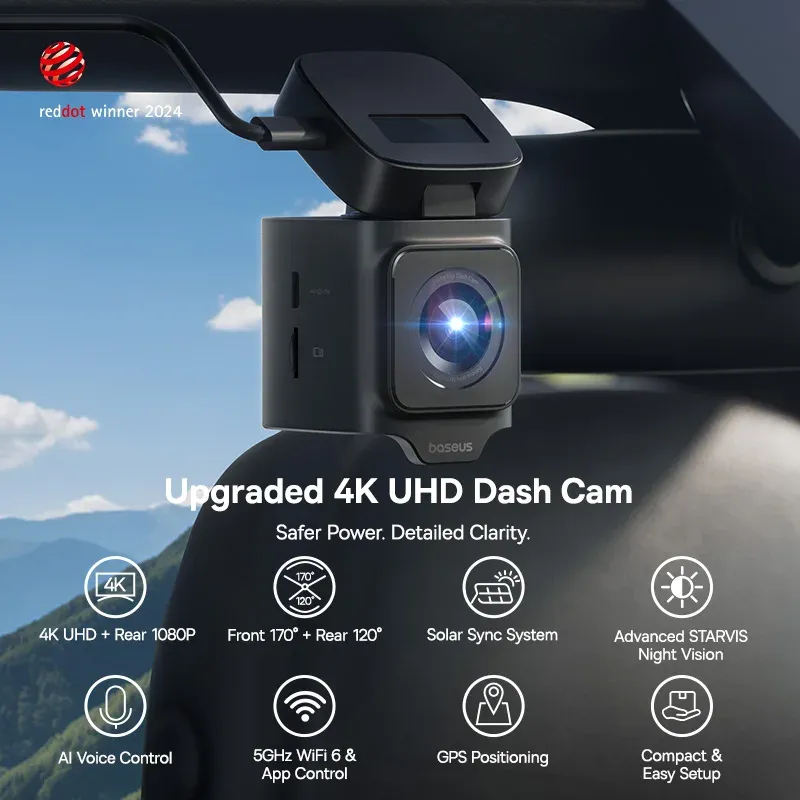 Baseus 4K Dash Cam VD1 Pro Front/Rear 2